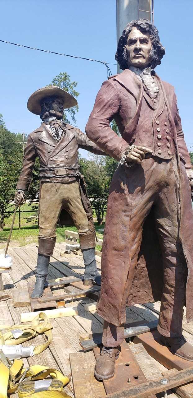 Local History - Statues at Fort Anahuac