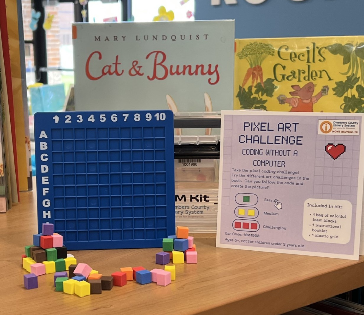 Image of a pixel art STEAM kit.