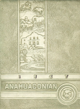 Anahuac high school yearbook cover 1947