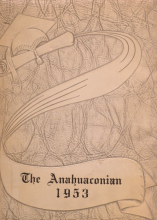 Anahuac high school yearbook cover 1953